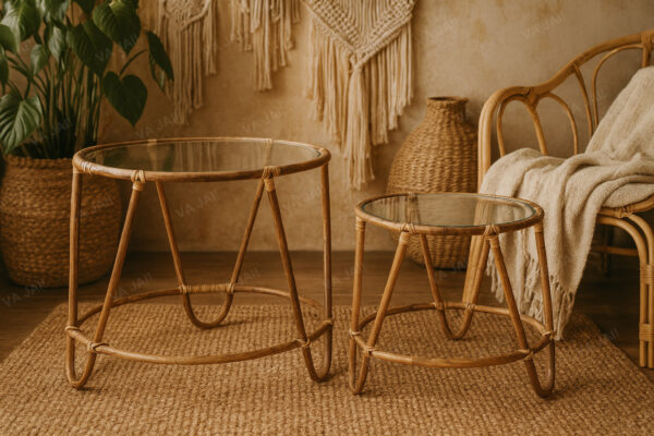 8CB280F9-CE14-4877-BA96-600FB762C1CA Natūralaus bambuko kavos staliukų komplektas