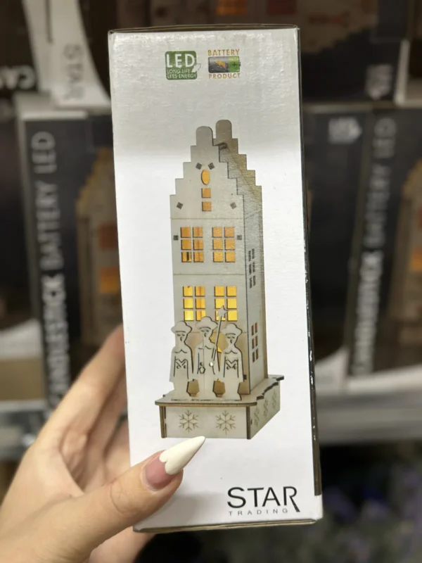 IMG_0207 Kalėdinė medinė dekoracija „Candlestick“