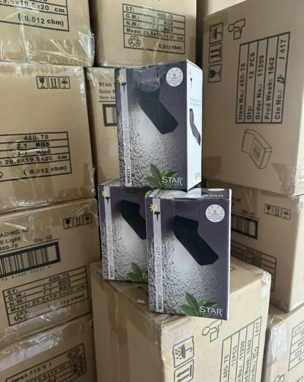 Dekoratyvinė sieninė saulės lempa „Wally”