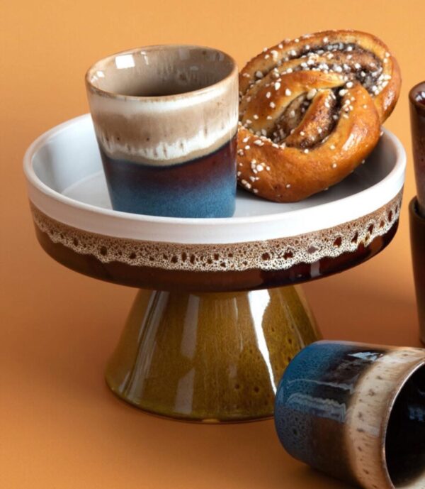 Glazūruotos akmens masės serviravimo indas