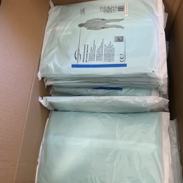 Screenshot Vienkartinis apsauginis kombinezonas su gobtuvu „Hygonorm“