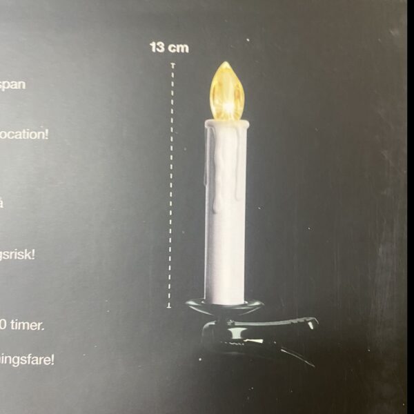 Prabangus LED žvakių su nuotolinio valdymo pulteliu rinkinys