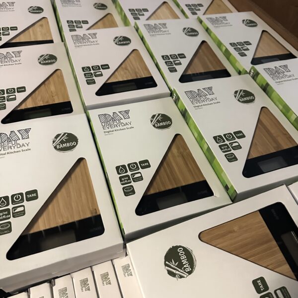 Elektroninės virtuvinės svarstyklės „Bamboo“