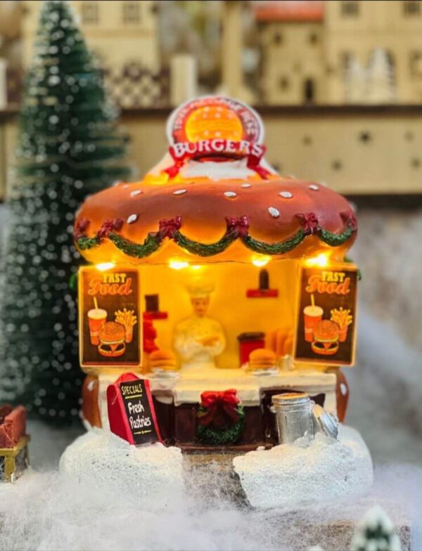 Kalėdinis miestelis „Burger Shop“