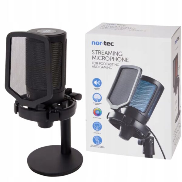 Nor-Tec profesionalus rgb pc mikrofonas